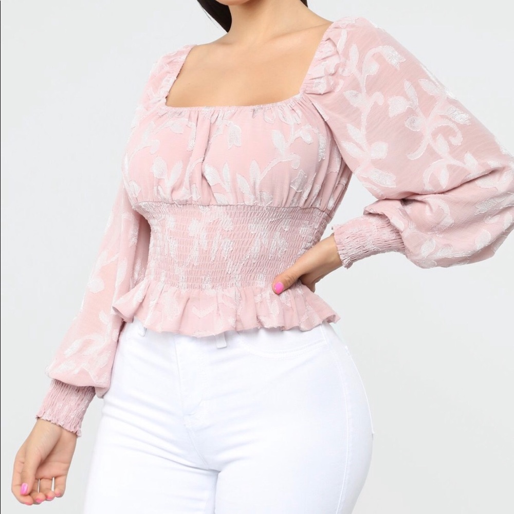 Square neck Puffy Sleeve Princess Top